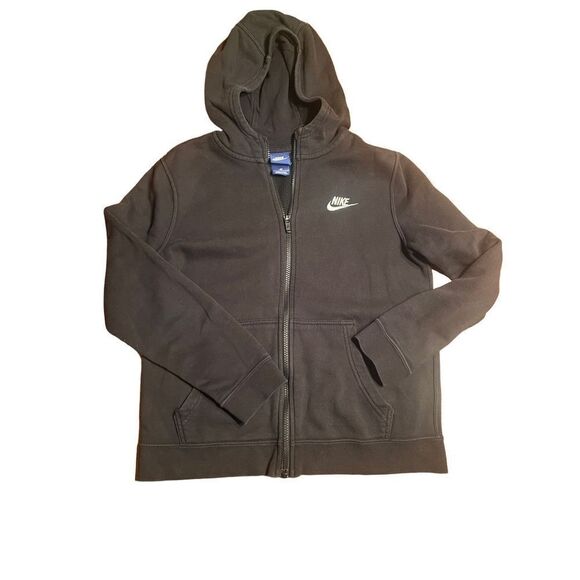 Nike Full Zip Up Hoodie Black Youth Size Large - Picture 1 of 5